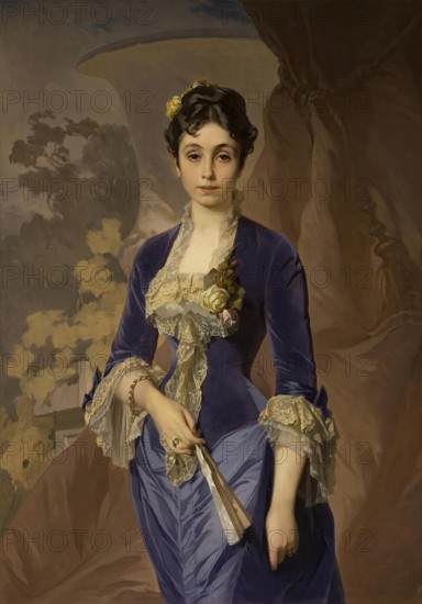 Portrait of Maria Rayevskaya, 1879. Creator: Ivan Makarov.