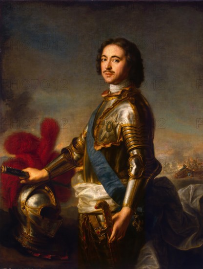 Portrait of Peter I, 1717. Creator: Jean-Marc Nattier.