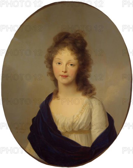 Portrait of Queen Louise of Prussia, 1798. Creator: Friedrich Tischbein.