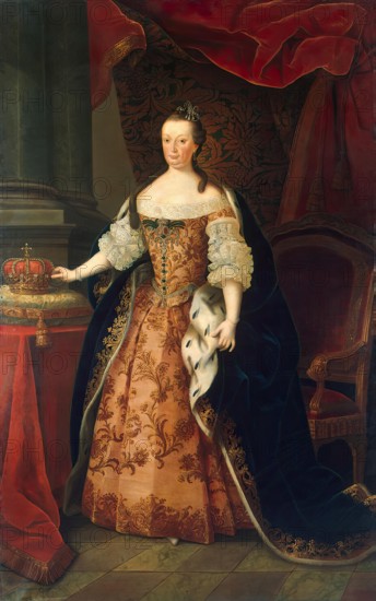 Portrait of Marianna Victoria, Queen of Portugal, 1773. Creator: Miguel Antonio do Amaral.