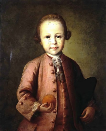 Portrait of Savva Yakovlev as a Child, 1775. Creator: Mina Kolokolnikov.
