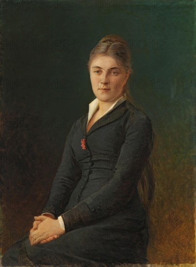 Portrait of Yekaterina Ge, the Artist's Daughter-in-Law, 1880. Creator: Nikolay Ge.