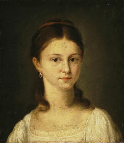 Portrait of Mrs Khvostova, 1836. Creator: Nikolai Mikhailovitch Alexejeff.