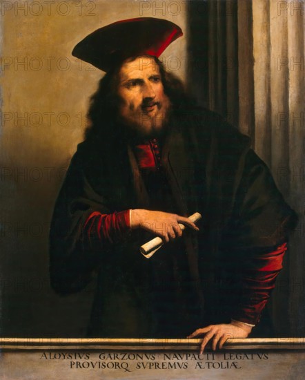 Portrait of Aloysio Garzoni, 1640. Creator: Pietro della Vecchia.