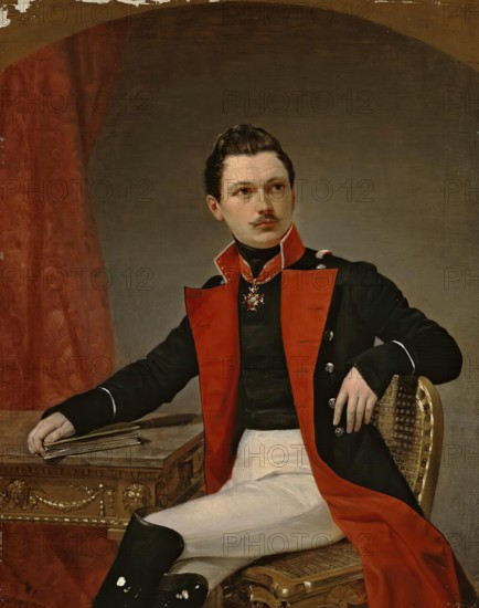 Portrait of P.A.Balashov, 1843. Creator: Pimen Orlov.