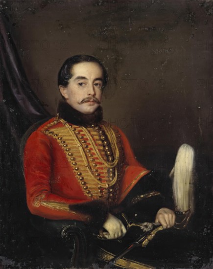 Portrait of Konstantin Monsey, 1848. Creator: Robert Schwede.
