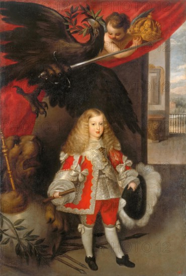 Portrait of Charles II as a Child, 1650. Creator: Sebastian Herrera Barnuevo.