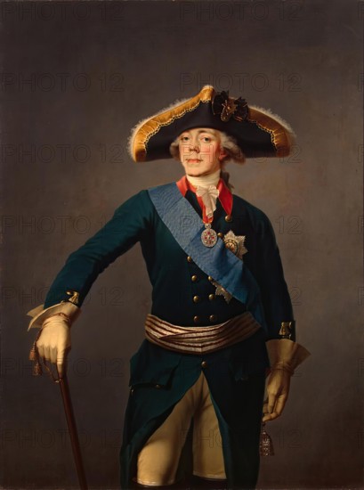 Portrait of Paul I, 1796. Creator: Stepan Semenovic Scukin.