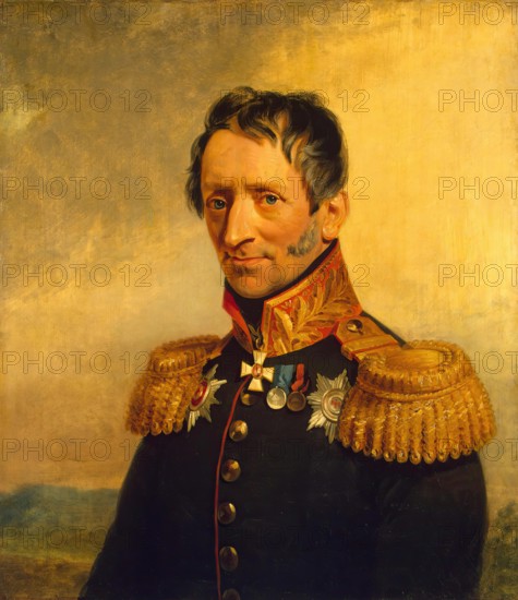 Portrait of Karl K. Sievers (1772-1856) (1st), 1822. Creator: Workshop of George Dawe.