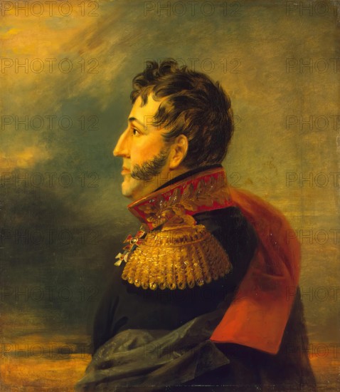 Portrait of Ivan T. Sazonov (1755-1823) (1st), 1824. Creator: Workshop of George Dawe.