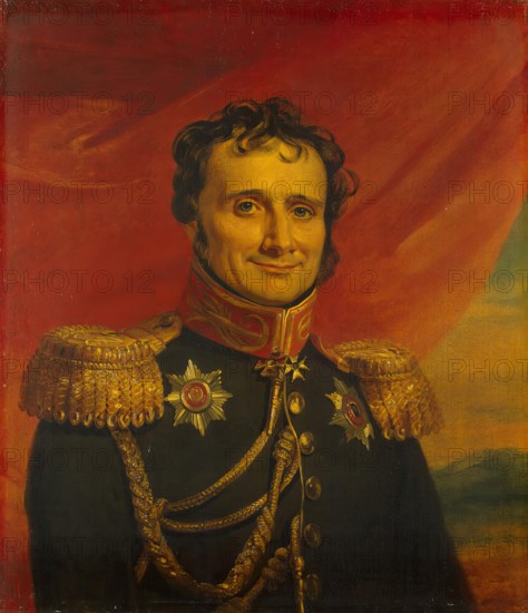 Portrait of Genrikh V. (Antoine-Henri) Jomini (1779-1869), 1822. Creator: Workshop of George Dawe.