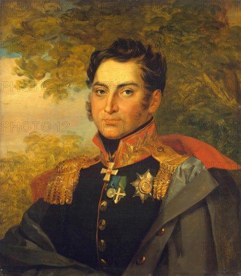 Portrait of Nikolai V. Kretov (1773-1839), 1824. Creator: Workshop of George Dawe.