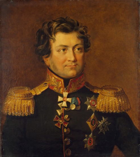 Portrait of Alexander Ya. Rudzevich (1775-1829), 1823. Creator: Workshop of George Dawe.