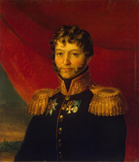 Portrait of Nikolai F. Titov (1758/59-1822), 1830. Creator: Workshop of George Dawe.