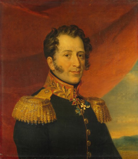 Portrait of Nikolai A. Chicherin (1771/73-1837) (1st), 1822. Creator: Workshop of George Dawe.
