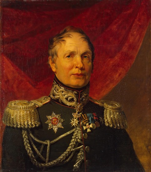 Portrait of Mikhail S. Vistitsky (1768-1832), 1822. Creator: Workshop of George Dawe.