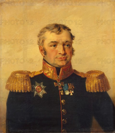 Portrait of Vasily S. Rakhmanov (1764-1816), 1824. Creator: Workshop of George Dawe.