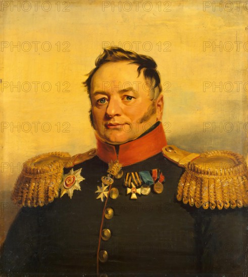 Portrait of Pavel A. Tuchkov (1775/76-1858) (3rd), 1822. Creator: Workshop of George Dawe.