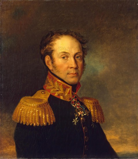 Portrait of Yevgeny I. Olenin (1774-1827), 1823. Creator: Workshop of George Dawe.