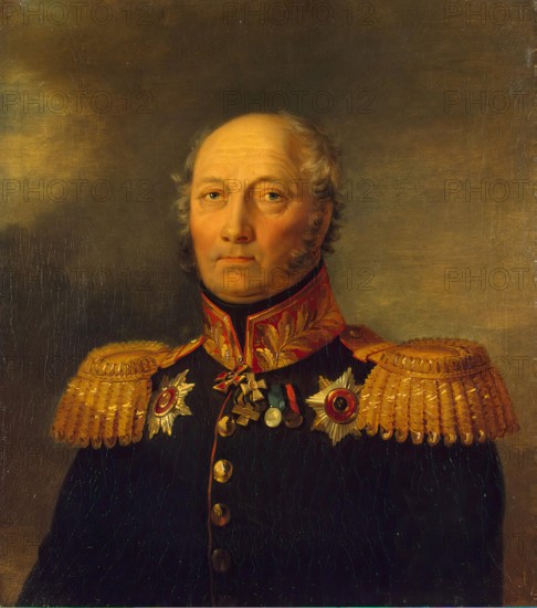 Portrait of Andrey S. Umanets (1762 - after 1828), 1823. Creator: Workshop of George Dawe.