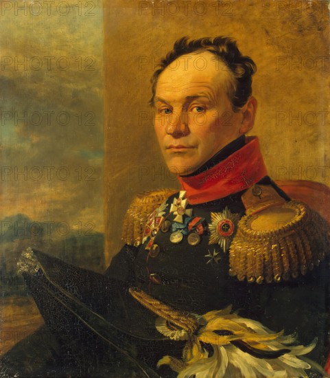 Portrait of Alexander I. Tsvilenev (1769-1824), 1822. Creator: Workshop of George Dawe.