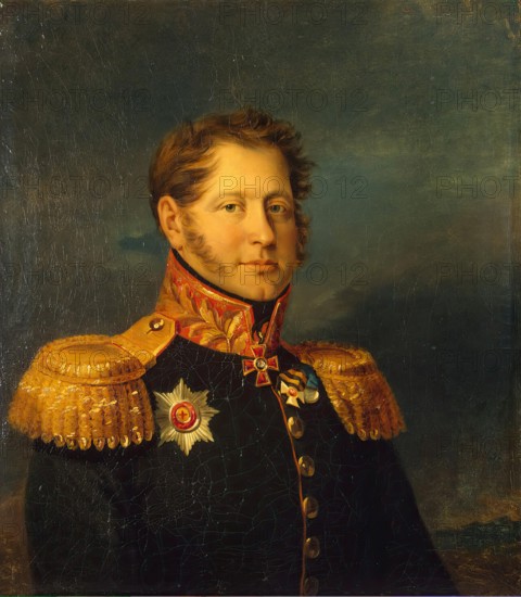 Portrait of Alexander I. Gressor (1772-1822), 1823. Creator: Workshop of George Dawe.