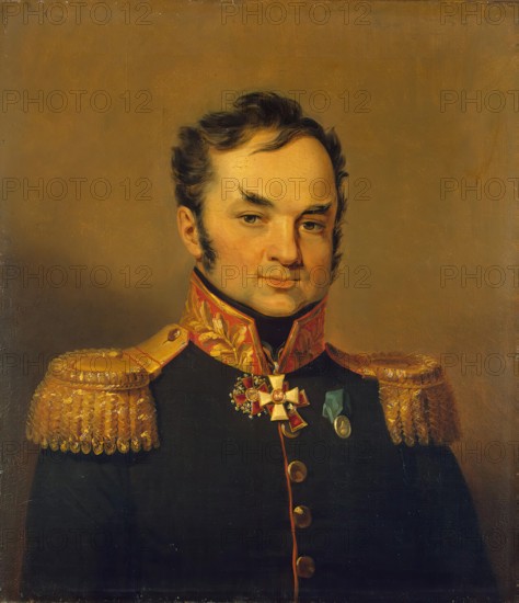 Portrait of Andrey S. Glebov (1770-1854), 1824. Creator: Workshop of George Dawe.