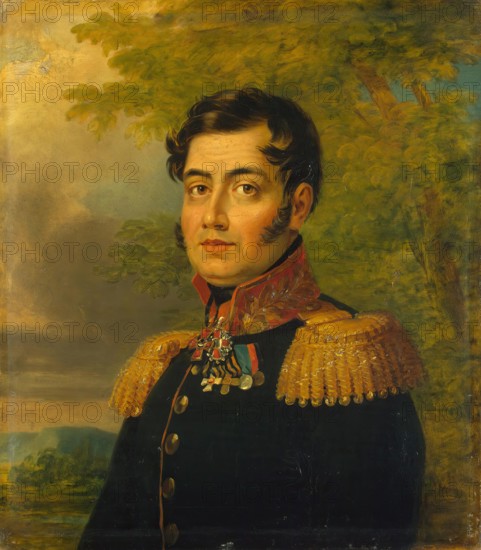 Portrait of Mikhail F. Naumov (1757-1823), 1824. Creator: Workshop of George Dawe.