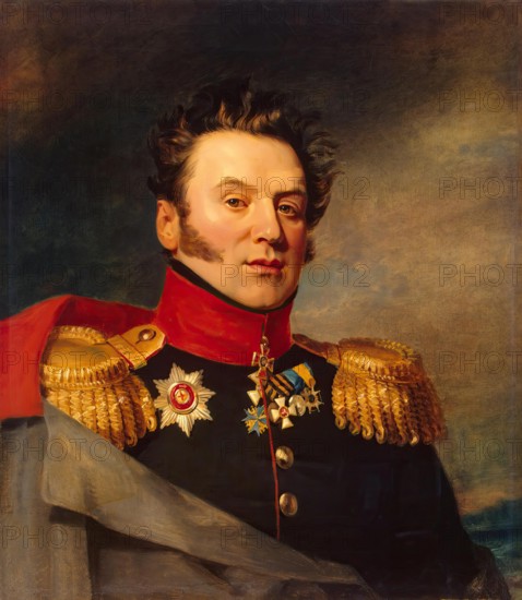 Portrait of Konstantin M. Poltoratsky (1782-1858), 1822. Creator: Workshop of George Dawe.