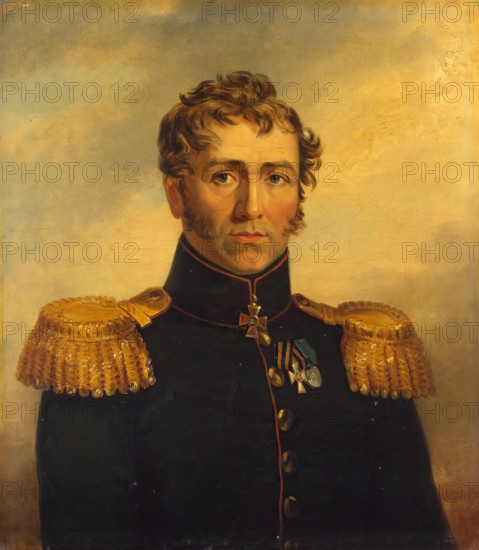 Portrait of Yakov Ye. Guine (1769-1813), 1824. Creator: Workshop of George Dawe.