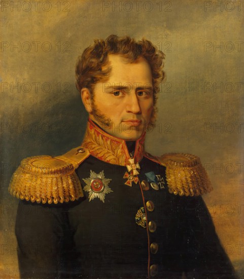 Portrait of Alexander I. Yushkov (1781 - after 1839), 1822. Creator: Workshop of George Dawe.