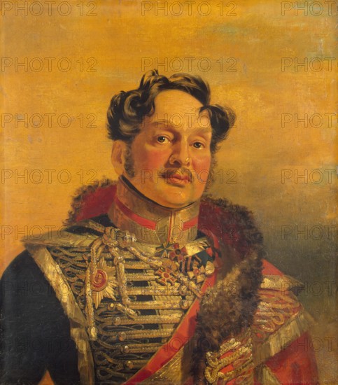 Portrait of Mikhail I. Mezentsev (1770-1848) (2nd), 1822. Creator: Workshop of George Dawe.