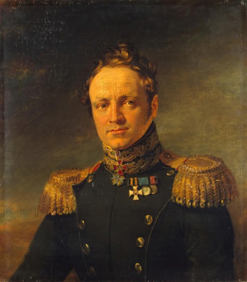 Portrait of Yevgeny A. Golovin (1782-1858), 1822. Creator: Workshop of George Dawe.