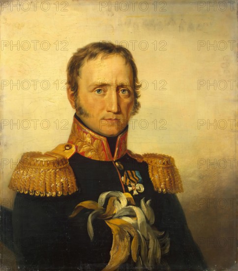 Portrait of Mikhail I. (Francois Michel) Poncet (1778-1829), 1824. Creator: Workshop of George Dawe.