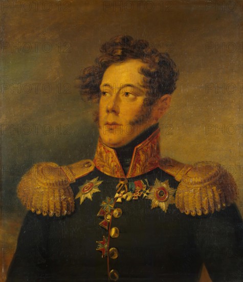 Portrait of Alexander I. Albrecht (1788-1828), 1825. Creator: Workshop of George Dawe.