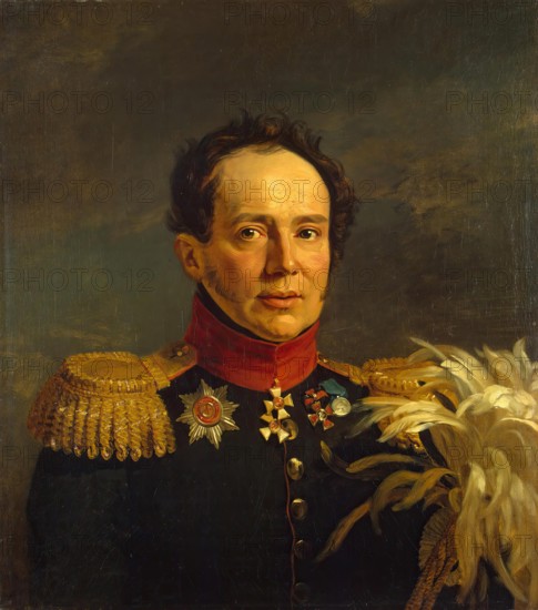 Portrait of Nikolai S. Sulima (1777-1840), 1822. Creator: Workshop of George Dawe.