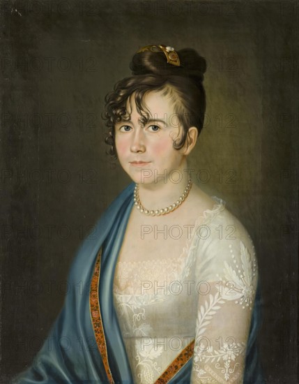 Portrait of Countess Anna Bobrinskaya, 1806-07. Creator: Unknown.