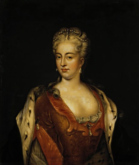Portrait of Charlotte Sophia Christina of Brunswick Wolfenbuttel, 1720. Creator: Unknown.