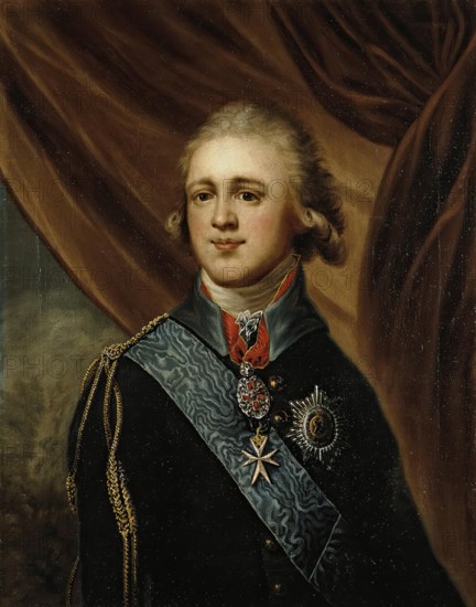 Portrait of Grand Duke Alexander Pavlovich, 1st quarter of 19th century. Creator: Unknown.