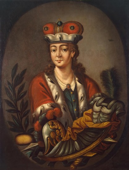 Portrait of the Actor Fyodor Volkov (?), second half of 18th century. Creator: Unknown.