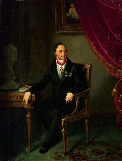 Portrait of D.P.Tatischev, 19th century. Creator: Unknown.