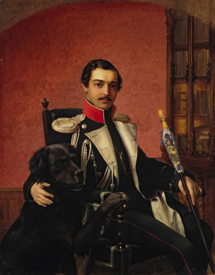 Portrait of I.A. Balashov, 1840. Creator: Vasily Raev.