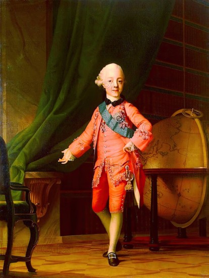 Portrait of Grand Prince Paul Petrovich in the Classroom, 1766. Creator: Vigilius Erichsen.