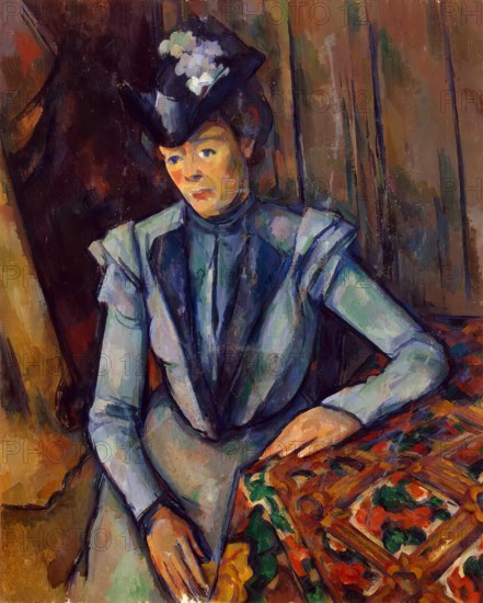 Lady in Blue, 1904. Creator: Paul Cezanne.