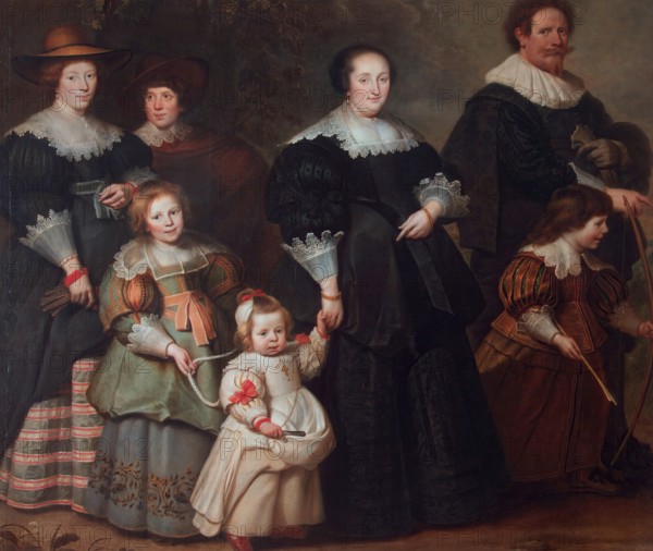 Self-Portrait of the Artist with his Wife Suzanne Cock and their Children, 1634. Creator: Cornelis de Vos.