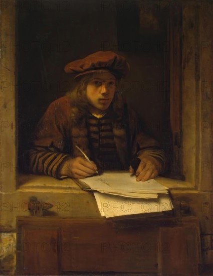 Self-Portrait, 1647. Creator: Samuel van Hoogstraten.