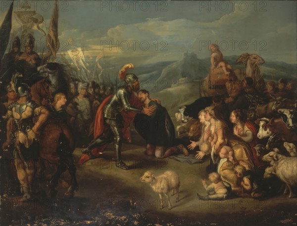 Meeting of Esau and Jacob, 1641. Creator: Simon de Vos.