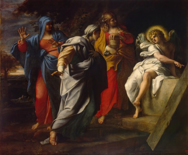 Holy Women at Christ' s Tomb, 1590. Creator: Annibale Carracci.