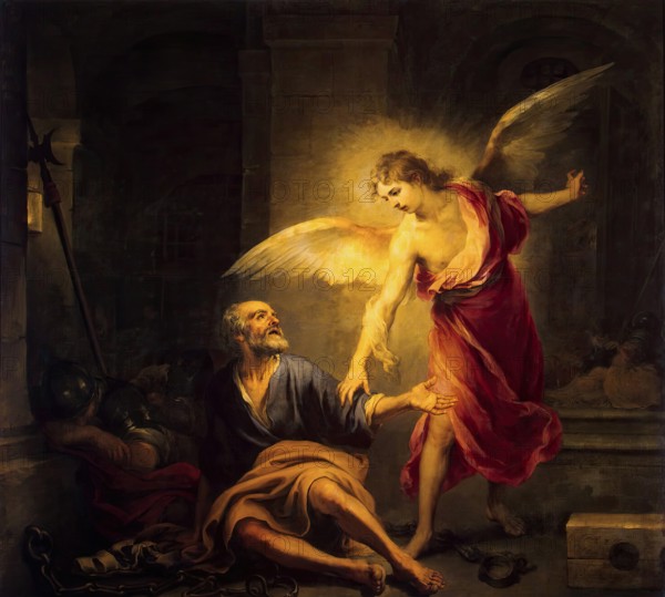 Liberation of Saint Peter, 1665. Creator: Bartolomé Esteban Murillo.