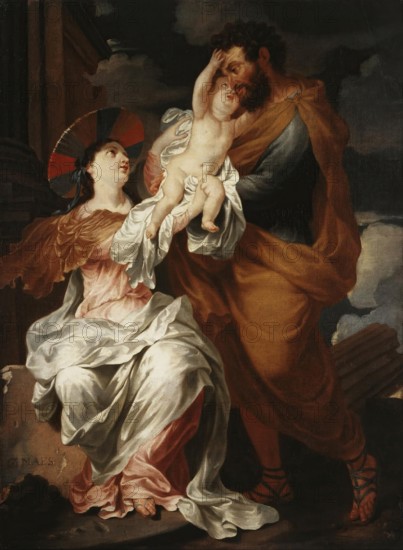 Holy Family, 1682. Creator: Godfried Maes.